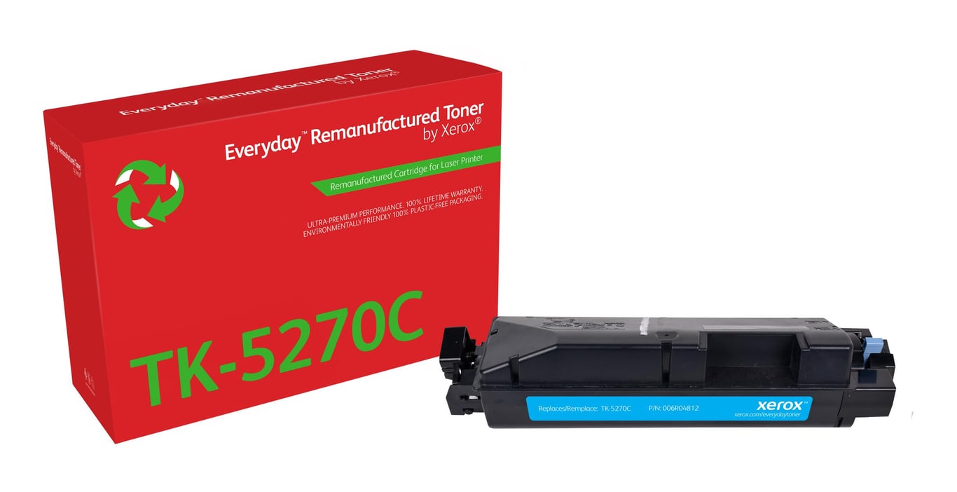 Everyday Rigenerato Toner rigenerato Everyday? di Xerox Ciano compatibile con Kyocera TK Capacità standard