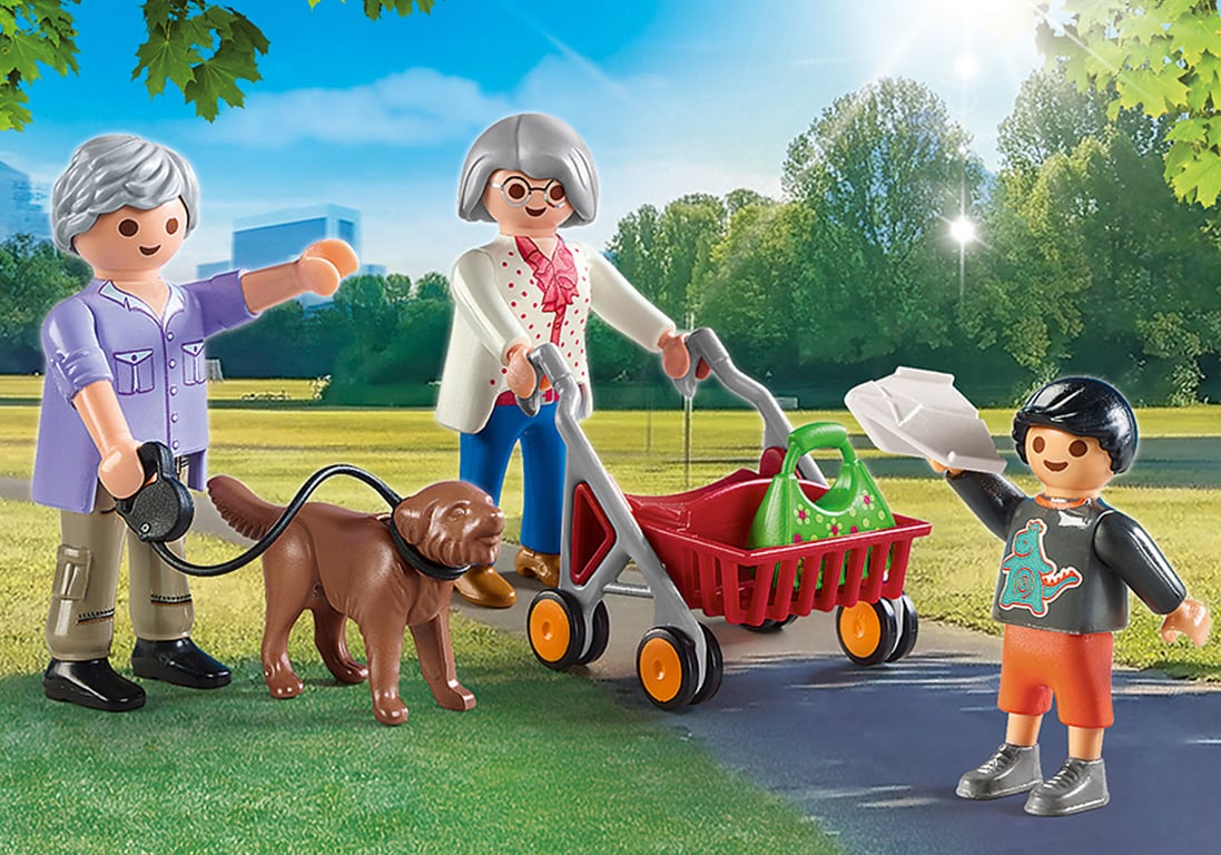 Grand parents Et Petit fils City Life 70990 Playmobil La Boîte - vue 5