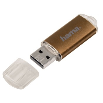 Hama 32 GB Laeta Unità flash USB 32 GB USB Type-A 2.0 Marrone, Trasparente