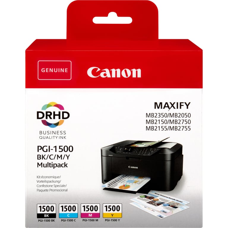 Canon PGI1500 BKCMY - vue 3
