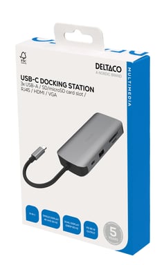 USB-C dockingstation 3x USB-A, SD/micr
