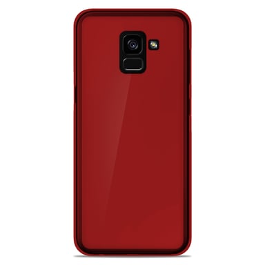 Coque silicone unie compatible Givré Rouge Samsung Galaxy A8 Plus 2018