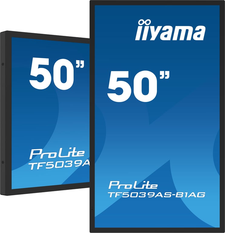 iiyama ProLite TF5039AS B1AG Classe de diagonale 50 49.5 visualisable écran LCD rétro éclairé par LED signalisation numérique avec lecteur de média intégré et écran tactile multipoint ... - vue 2