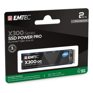 Emtec X300 2 To M.2 PCI Express 3.0 NVMe 3D NAND