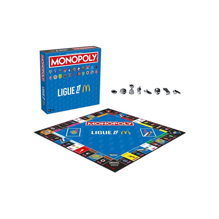 Jeu de société Monopoly Ligue 1 2025 Winning Moves édition McDonald's 2 à 6 joueurs dès 8 ans - Neuf