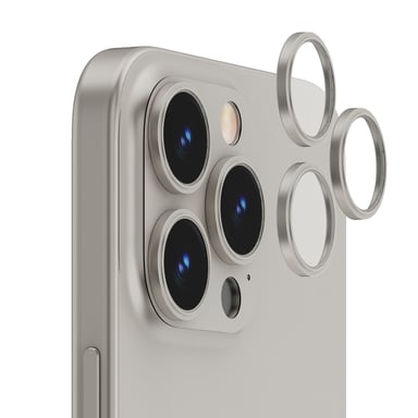 Verre optirings camera lens naturel titanium Iphone 16 Pro/ 16 Pro max