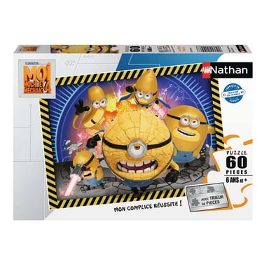 Puzzle éducatif 60 pièces - Moi moche et méchant 4 pour enfants