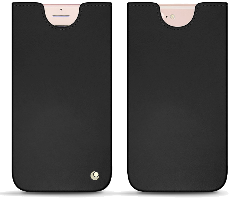 Pochette cuir Apple iPhone 7 Plus - Pochette - Noir - Nappa - Black - NOREVE