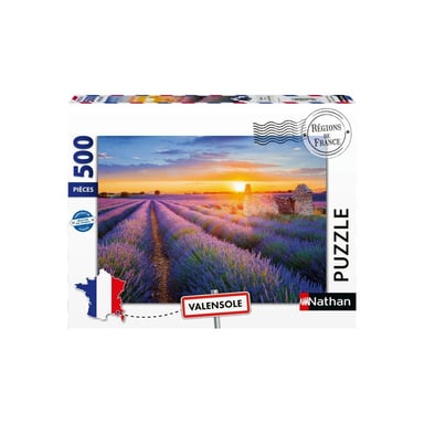 Nathan Puzzle 500 pièces : Route de la lavande, Valensole - Collection Régions de France - Ravensburger - vue 4