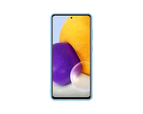Samsung A72 Silicone Cover Blue coque de protection pour téléphones portables 17 cm (6.7'') Housse Bleu Samsung Galaxy A72