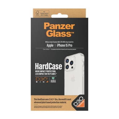 PanzerGlass HardCase con guscio protettivo D30 per telefoni cellulari Apple Cover trasparente - iPhone 15 Pro