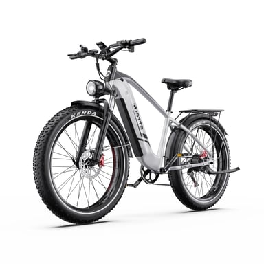Bicicleta Eléctrico F26 Lite | Velocidad Máx 25 km/h | Autonomía 50 km | Motor 250W | Batería 48V 20Ah | Neumáticos de 26 Pulgadas | Blanco