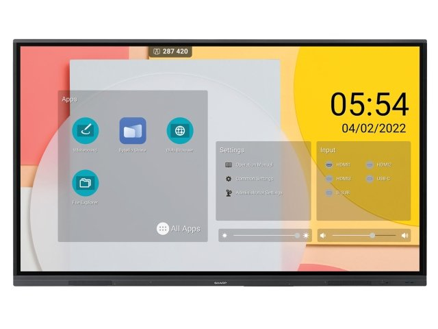 Sharp PN L862B Classe de diagonale 86 L2B Series écran LCD rétro éclairé par LED interactive avec écran tactile touches Android 4K UHD 3840 x 2160 Direct LED - vue 2