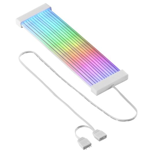 Bande lumineuse ARGB Mars Gaming Synchronisation avec les cartes mères LED ultra lumineuses Silicone flexible Installation simple Différentes couleurs Neuf - vue 3