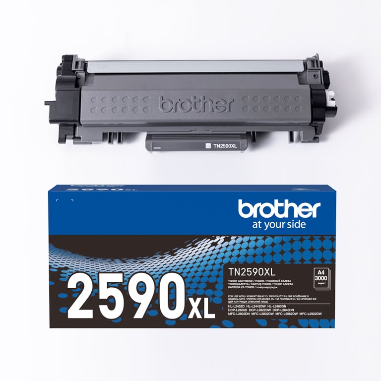 Brother TN2590XL original boîte cartouche de toner pour Brother MFC L2922DW - vue 3
