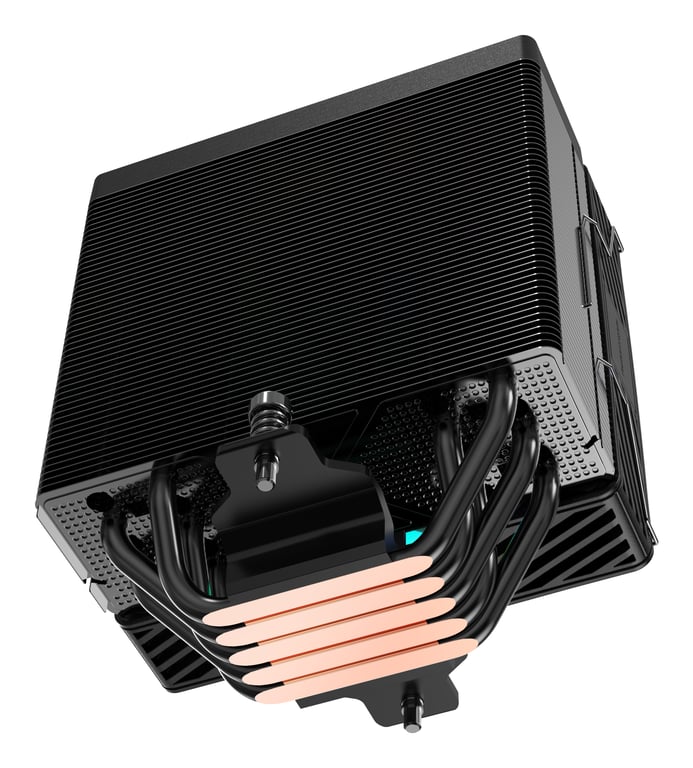 Mars Gaming MCPU X5ARGB Disipador CPU TDP Ventilador PWM SI ARGB 120mm - vue 3