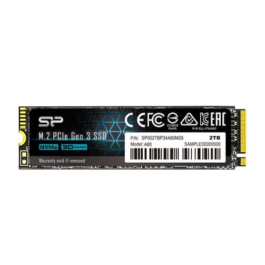 Silicon Power P34A60 2 To M.2 PCI Express 3.0 NVMe 3D NAND