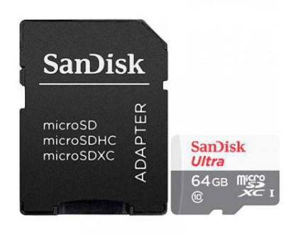 SanDisk 64GB Ultra microSDXC 64 Go Classe 10 - Neuf