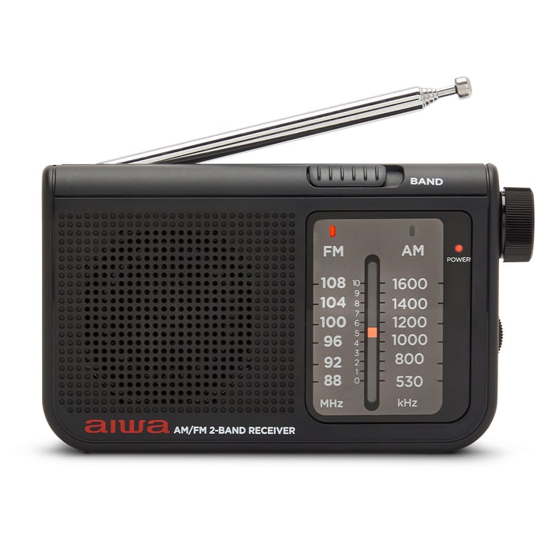 Radio Portable Aiwa RS-55BK – Analogique, AM/FM, Haut-parleur Intégré