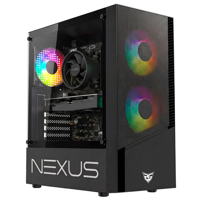 PC RACING PC Gaming Cosmo - AMD Ryzen 5 5500, 16Go RAM, 512Go SSD, RTX 3050, Win 11 - Neuf