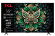 TV QD-Mini LED Tcl 55C69K 140 cm 4K UHD 2025 Alluminio spazzolato