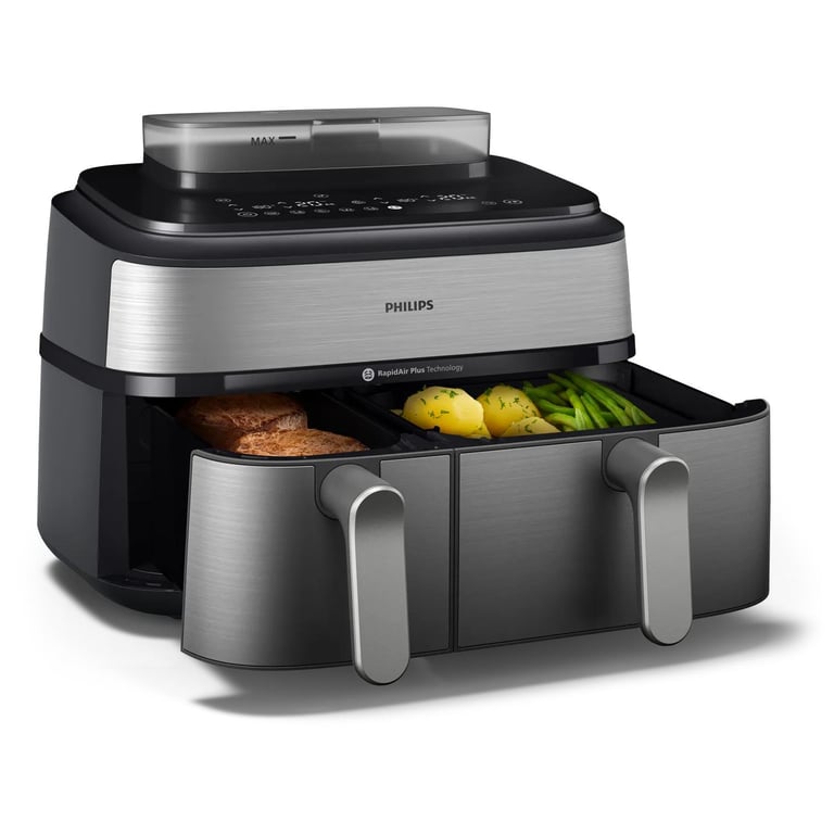 Airfryer Philips NA555/00 Série 5000 – 2750W, 9L, Double Panier, 19 Modes de Cuisson - vue 4