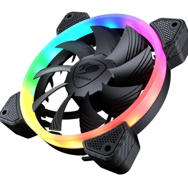 Cougar Ventilateur de boitier Vortex VK RGB 12cm (Noir)