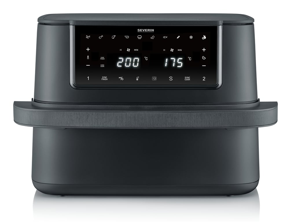 Severin FR 2490 friteuse Double 9 L Autonome 2600 W Friteuse d'air chaud Noir - Neuf