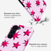 Selencia Coque arrière Vivid pour Samsung Galaxy S23 - Stars Rubine Red Light Pink