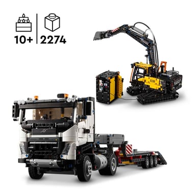 Camion Volvo FMX ed escavatore elettrico EC230 - Set LEGO® Technic 42175
