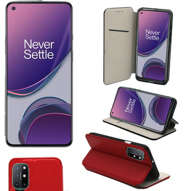 OnePlus 8T 5G Etui / Housse pochette protection rouge