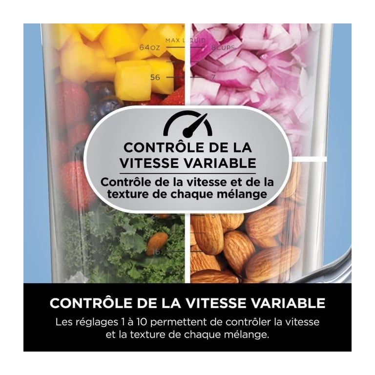 Blender professionnel NINJA Detect Power TB201EU Pichet 2 Litres et 15 modes TB201EU - vue 5