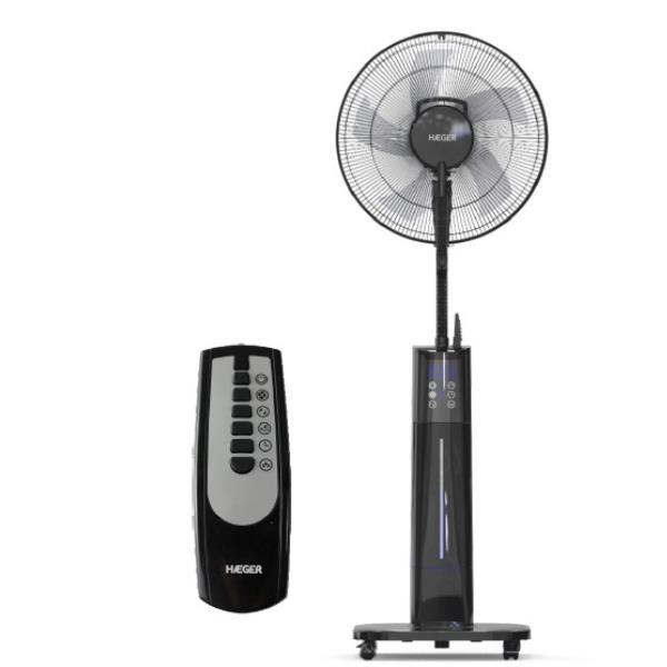 Haeger Mist II Ventilateur brumisateur sur pied avec commande