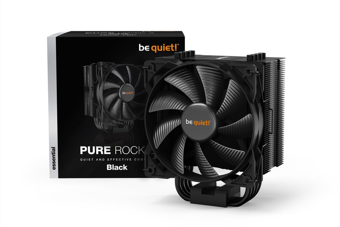 be quiet! Pure Rock 2 Processeur Refroidisseur d'air 12 cm Noir 1 pièce(s) - Neuf