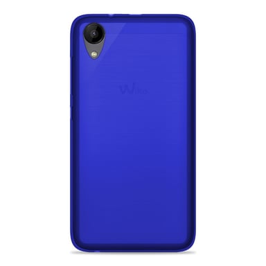 Coque silicone unie compatible Givré Bleu Wiko Sunny 2