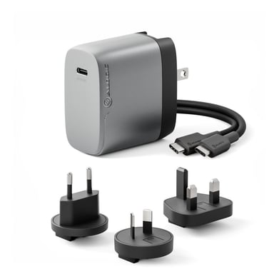 ALOGIC WCM1X67-SGR chargeur d'appareils mobiles Tablette, Ordinateur portable, Smartphone Noir, Gris Secteur Charge rapide Intérieure