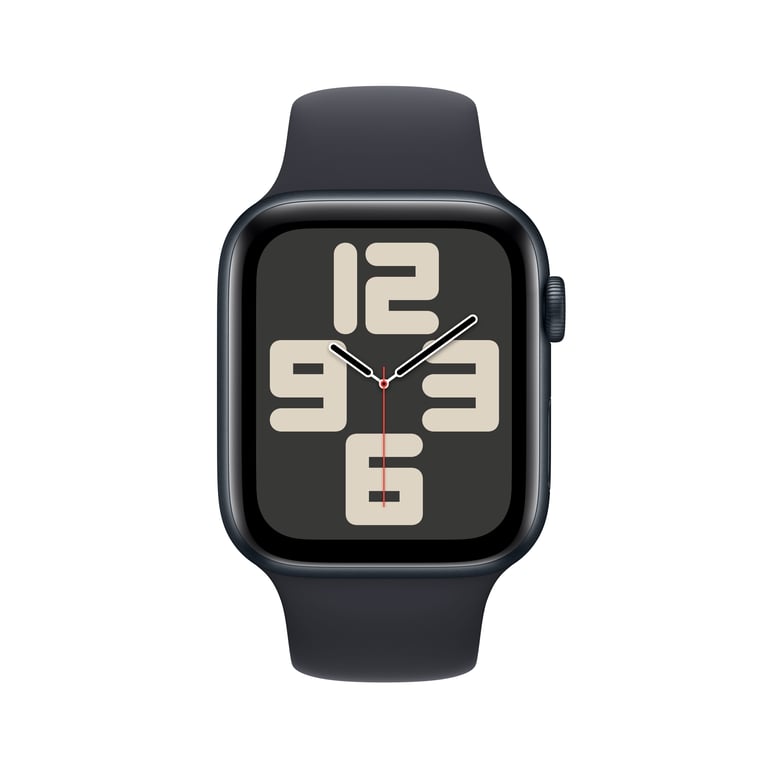 Apple Watch SE OLED 44 mm Numérique 368 x 448 pixels Écran tactile 4G Noir Wifi GPS (satellite) M/L