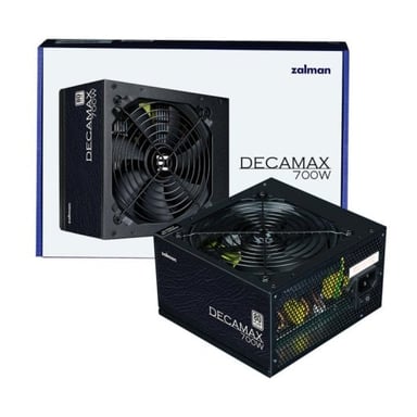 Fuente de alimentación PC - ZALMAN - DecaMax 700W - 80Plus - No modular - Ventilador 120mm - Negro