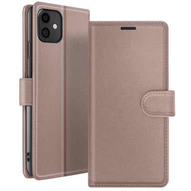 Custodia a portafoglio per iPhone 11 con supporto e linguetta magnetica