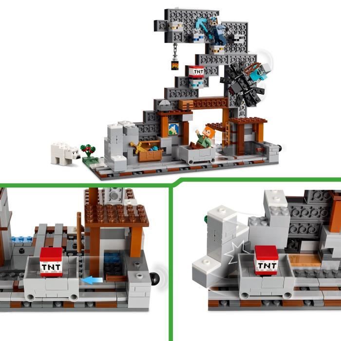 LEGO Minecraft 21277 La Mine En Forme De Pioche - vue 5