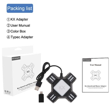 Adaptateur pour souris et clavier pour Switch, Xbox One, PS3/4