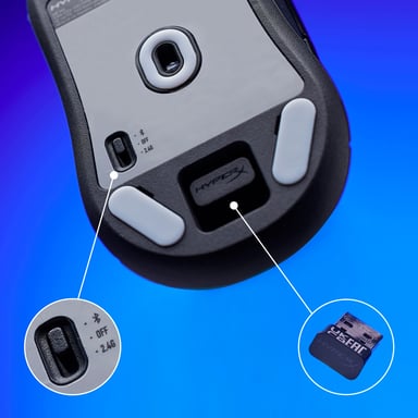 HP HyperX Pulsefire Haste 2 Mini  Mouse wireless da gaming nero (HYPERX PF HAS 2 MINI WL BK GM MS)