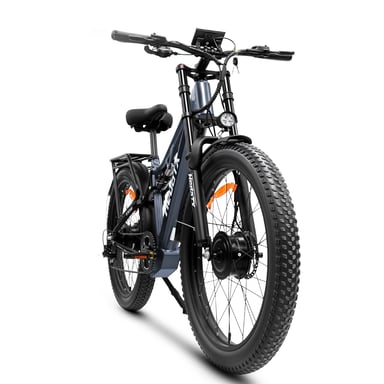Bicicleta de montaña eléctrica de doble suspensión Hedatx TX29 para adultos con batería de 48 V y 19,2 Ah