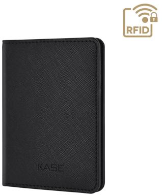 Porte-cartes saffiano, Minuit noir