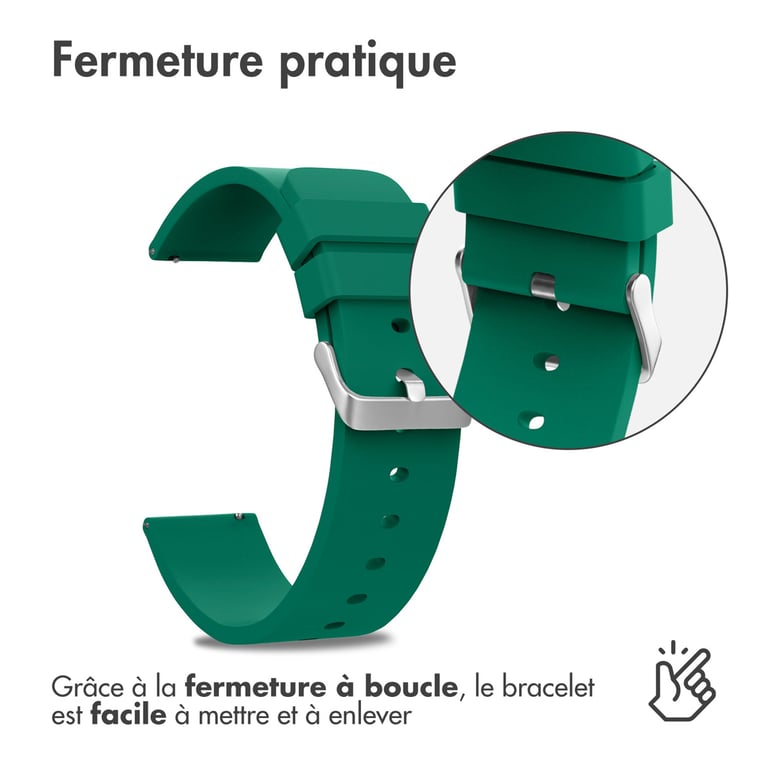 Bracelet 24mm Connexion universelle en silicone - vue 2