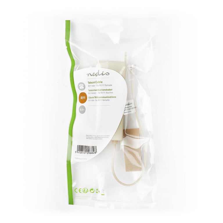 Nedis TCGP90825IV02 câble de téléphone Neuf - vue 2