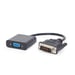 Gembird A-DVID-VGAF-01 adaptador de cable de vídeo 0,2 m DVI-D VGA (D-Sub) Negro