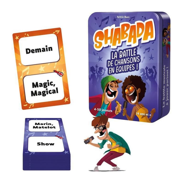 Jeu Musical Asmodee CGSHAB01 – Shabada, Battle De Chansons Pour 4 À 50 Joueurs - vue 4