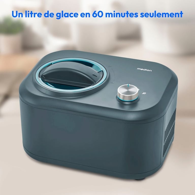 MEDION Machine à glace avec compresseur convient pour la préparation de crèmes glacées yaourts glacés & sorbets 1 litre 100 - vue 4