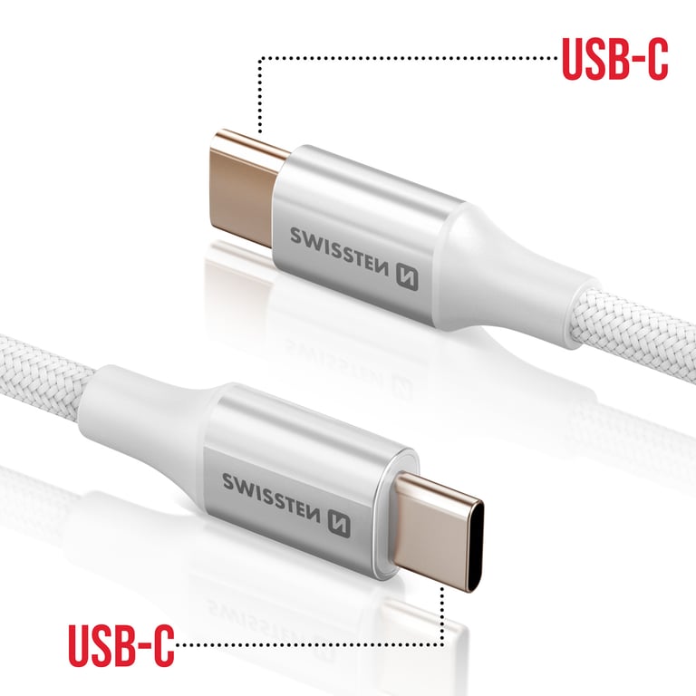Câble USB C vers USB C Design Tressé Anti nœud Neuf - vue 3
